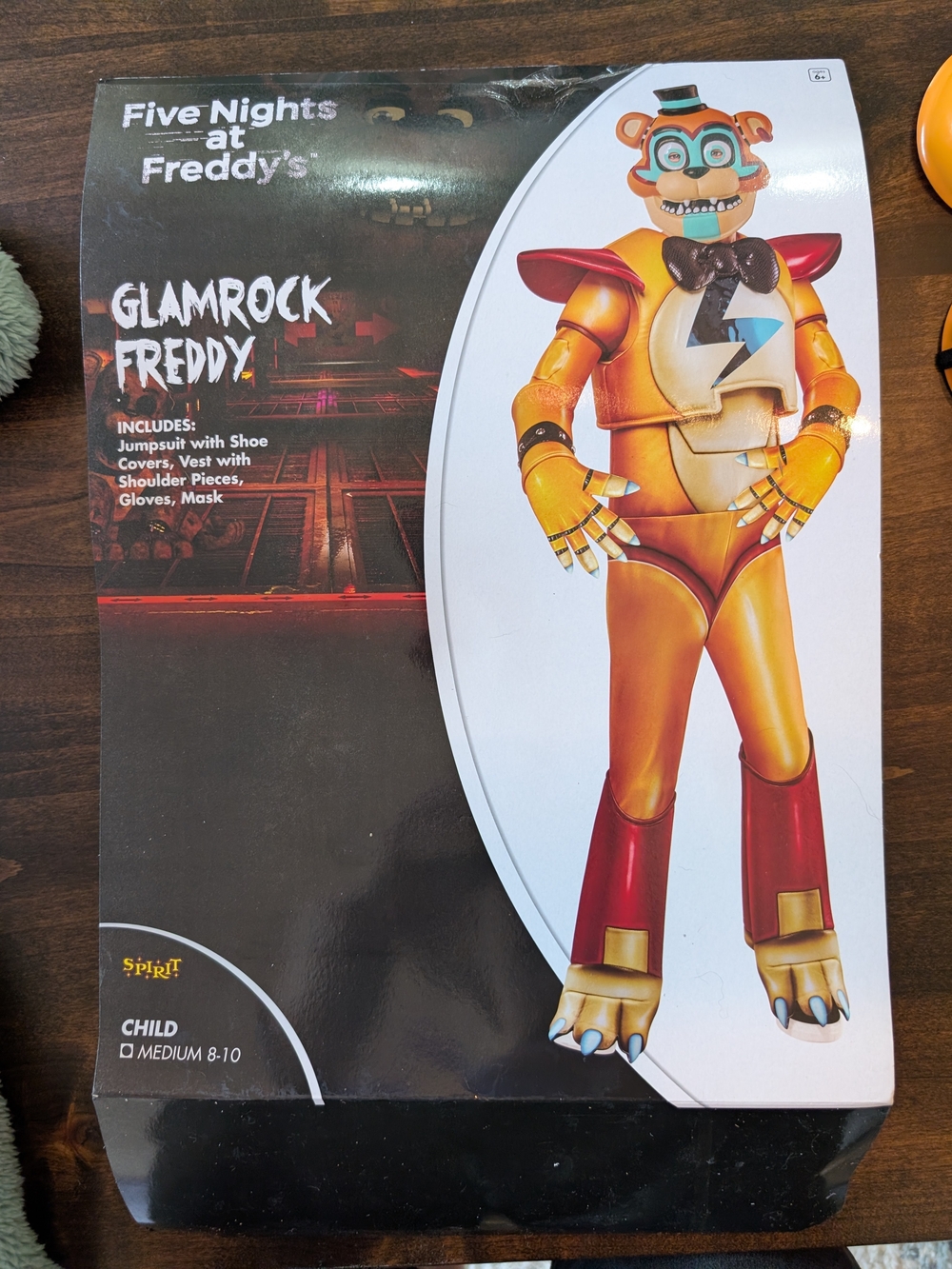 Glamrock Five Nights At Freddy's Kids Costume - Child Medium 8-10